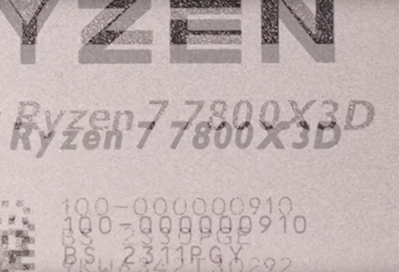 Beware of Counterfeit AMD Ryzen 7 7800X3D CPUs Flooding Online Markets